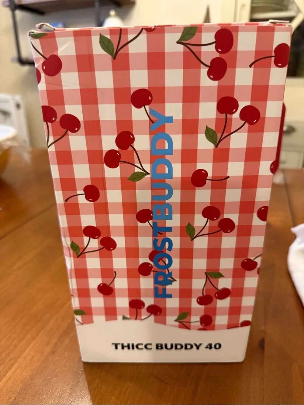 Thicc Buddy 40oz Cherry Gingham Frostbuddy